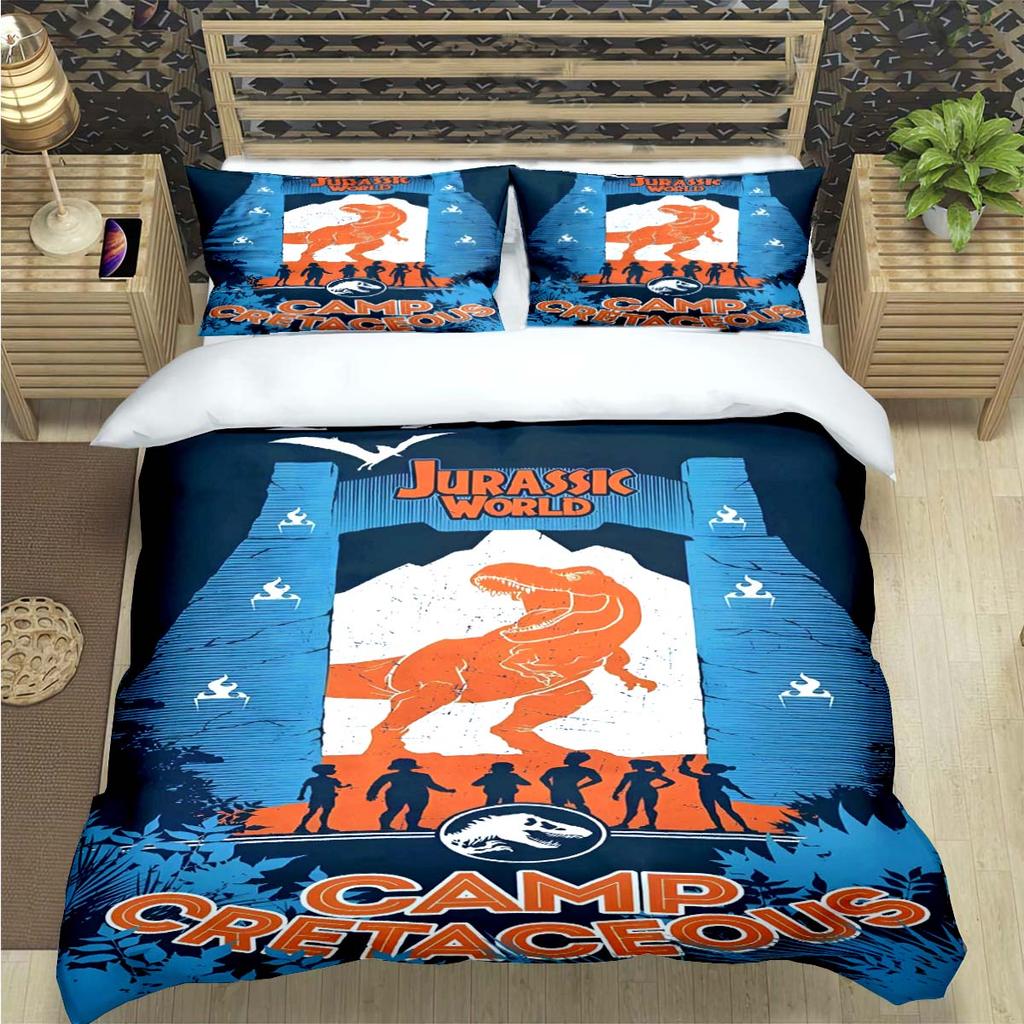 2025 Fashion Dinosaur J-Jurassic Park Print Bedding Sets Bed Supplies Set Duvet Cover Bed Comforter Set Bedding Set Luxury Gift