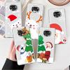 Прозрачный чехол для Xiaomi Mi Poco X3 NFC M3 Pro F3 F1 11 Lite 12 Redmi Note 10 9S 8 7 9 мягкий чехол для телефона Снеговик Рождество