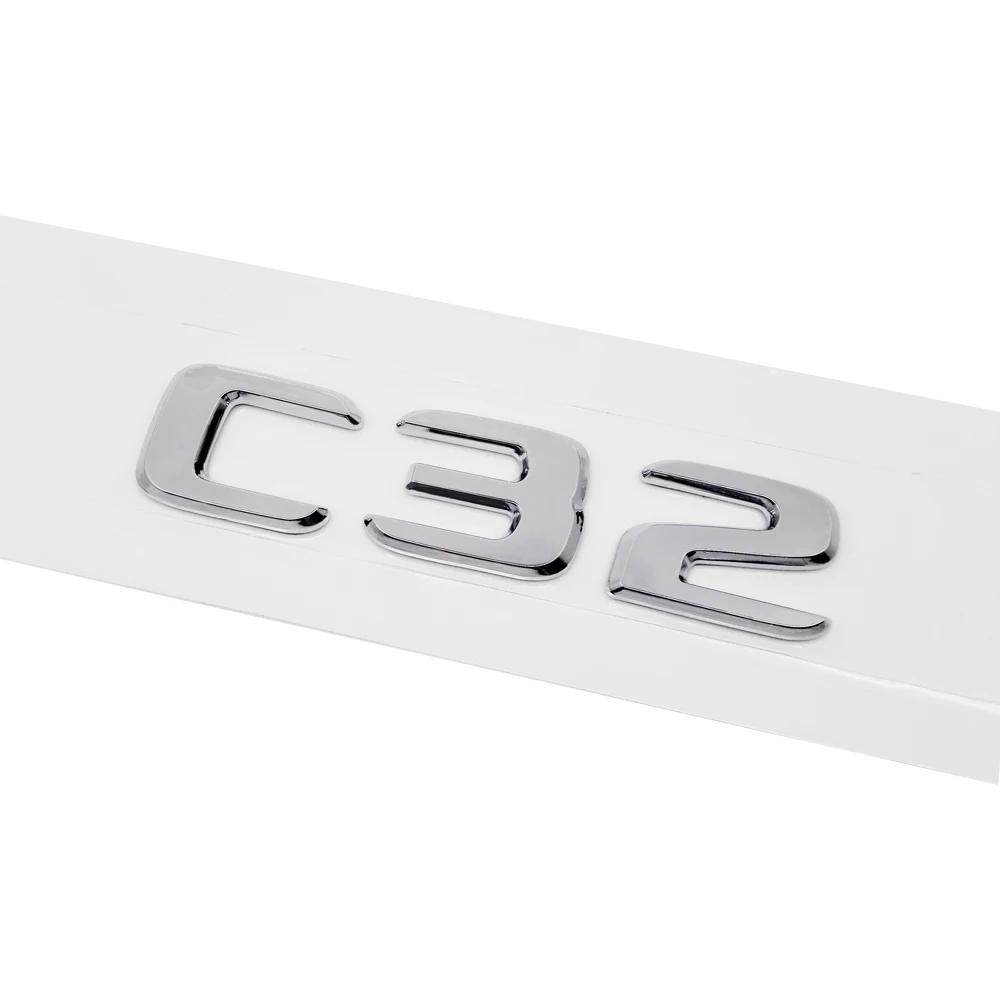 ABS Plastic C32 C36 C63 Trunk Rear Logo Badge Emblem Sticker for Mercedes Benz C Class W201 W202 W203 W204 W205 mm1