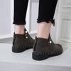 Fashion High Platform Female Ankle Boots Short Shoes for Women Booties Studded Footwear Elegant with Low Heels Work Pu Demi-season Boot
