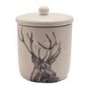 Meg Hawkins Storage Canister - Stag 14 X 14 X 13cms