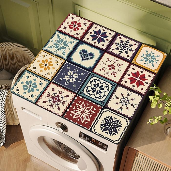 Чехол для стиральной машины Lattice, коврик для сушки, впитывающий коврик для стола, чехол для микроволновой печи, чехол для стиральной машины в ванной комнате