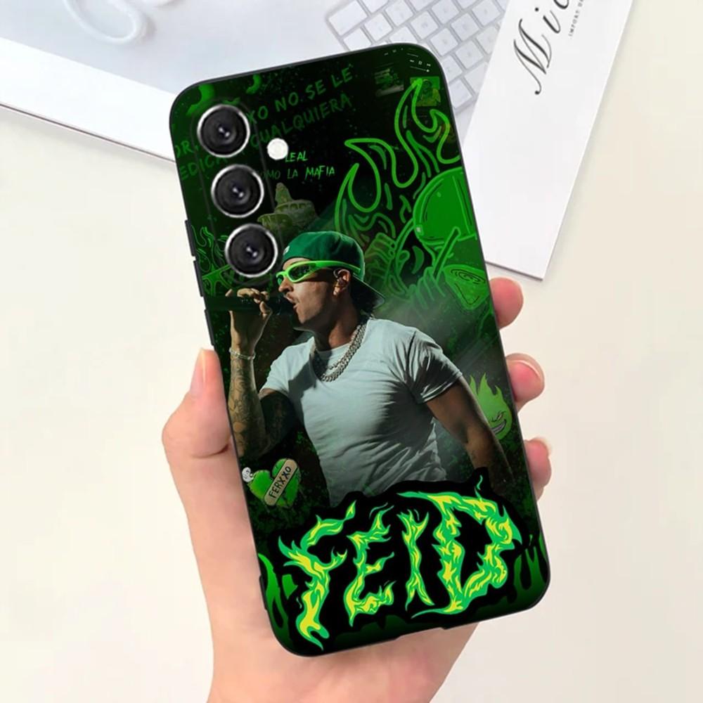 Чехол для телефона Singer F-Feid Ferxxo SIXDO для Samsung S25, S24, S21, S22, S23, S30, Ultra, S20, Plus, Fe, Lite, Note, 10, 9, 5G Черный