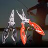 Multifunctional Fishing Scissors Pliers Bait Luia Pliers Curved Nose Fishing Pliers Stainless Steel Fishing Line Clipper Hook