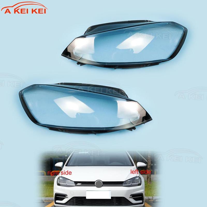 For Volkswagen VW Golf 7.5 2018- Car Headlight Cover Headlamp Shell Lens Clear