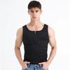 Men's European & American Neoprene Dual Waistband Body Shaper Vest