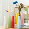 Simple Colorful Ceramic Vase Desktop Ornaments Hydroponic Vase Flower Arrangement Home Decor Garden Decoration