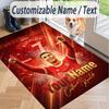 Custom Text Printed Rug Cristiano Ronaldo Non Slip Floor Carpet For Home Room Decor