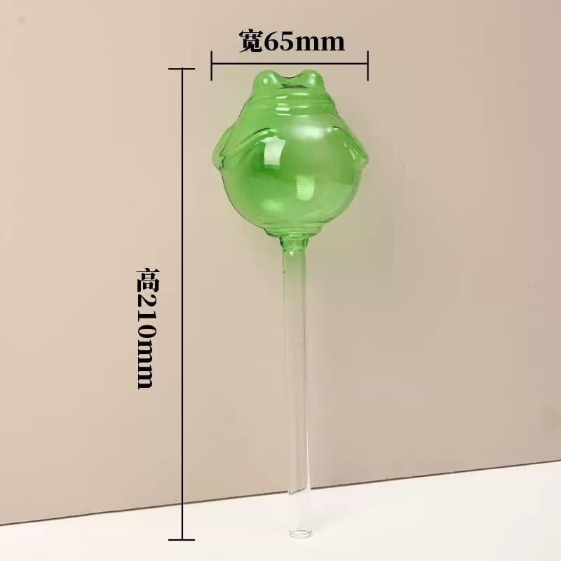 Household Plant Watering Device Frog Shape Self-Watering Spike Glass Garden Irrigation Tool for Indoor and Outdoor Plants