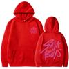 Unisex Hooded Sweatshirt Teens Adults Cotton Blend Printed Pullover With Front Pocket Casual Wear