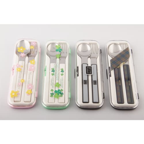 Komori Resin Cutlery Second Spoon and Fork Set, Fits 18cm, Dishwasher Safe, Made in Japan