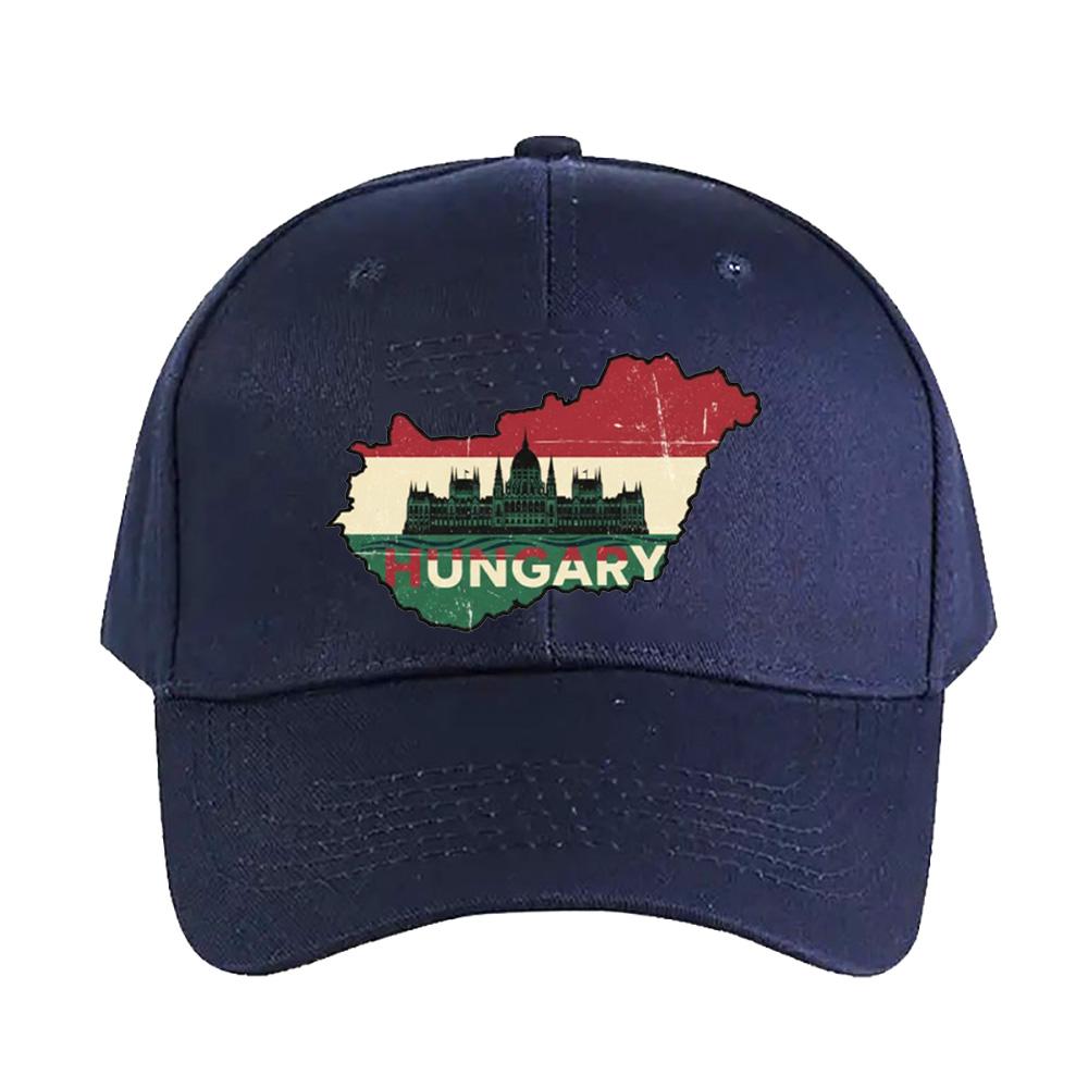 Hungary Map Baseball cap woman men summer Casual sun hat Adult adjustable with Curved Brim hiking fishing hat