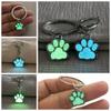 Animal Footprints Cat Paw Keyring Glow In Dark Luminous Paw Keychain Friends Children   Bag Pendant