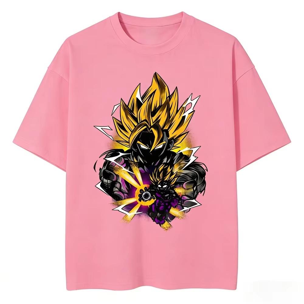 2026 New Summer Dragon Ball 40th Anniversary Son Goku Anime Printed T-shirt Extra Size Casual Streetwear Unisex Y2k