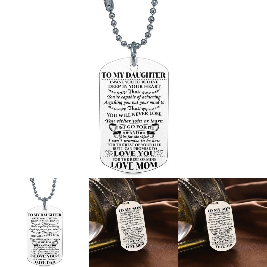 Стильная модная подвеска-жетон для моего сына, дочери, папы, мамы. Идеальный подарок на день рождения