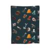 Cephalopod Collection Blankets Soft Warm Flannel Throw Blanket Cover for Bed Living Room Picnic Travel Home Couch
