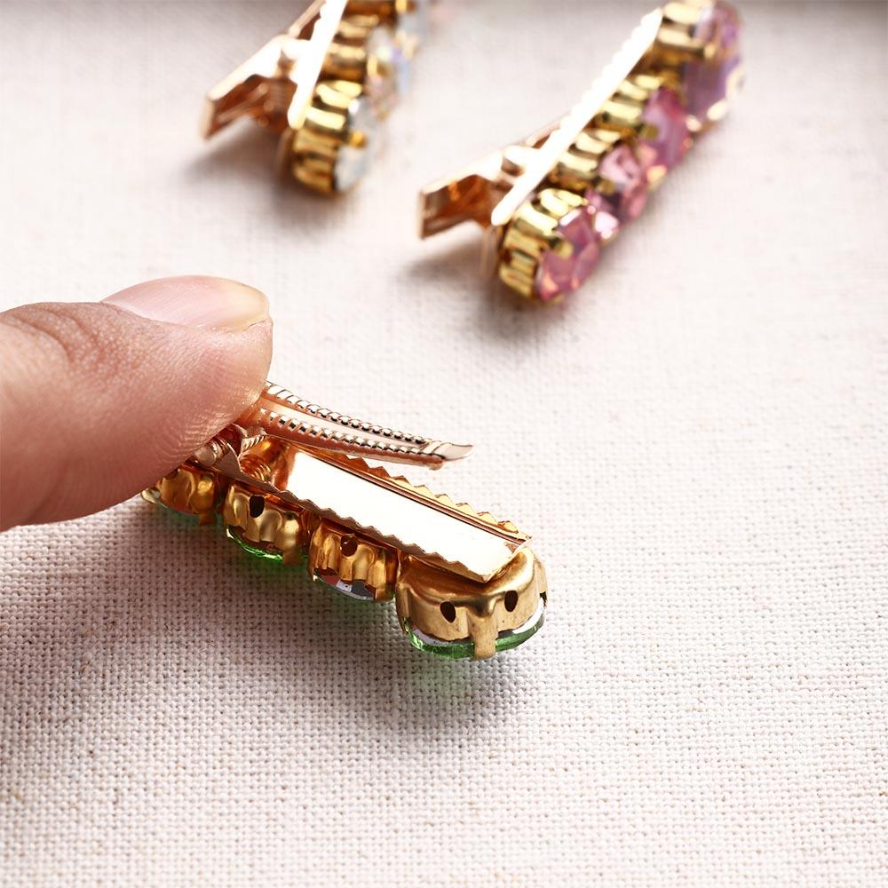 Small Barrettes Rhinestone Hairpin Female Hair Accessories Beads Hair Clip Korean Style Headwear