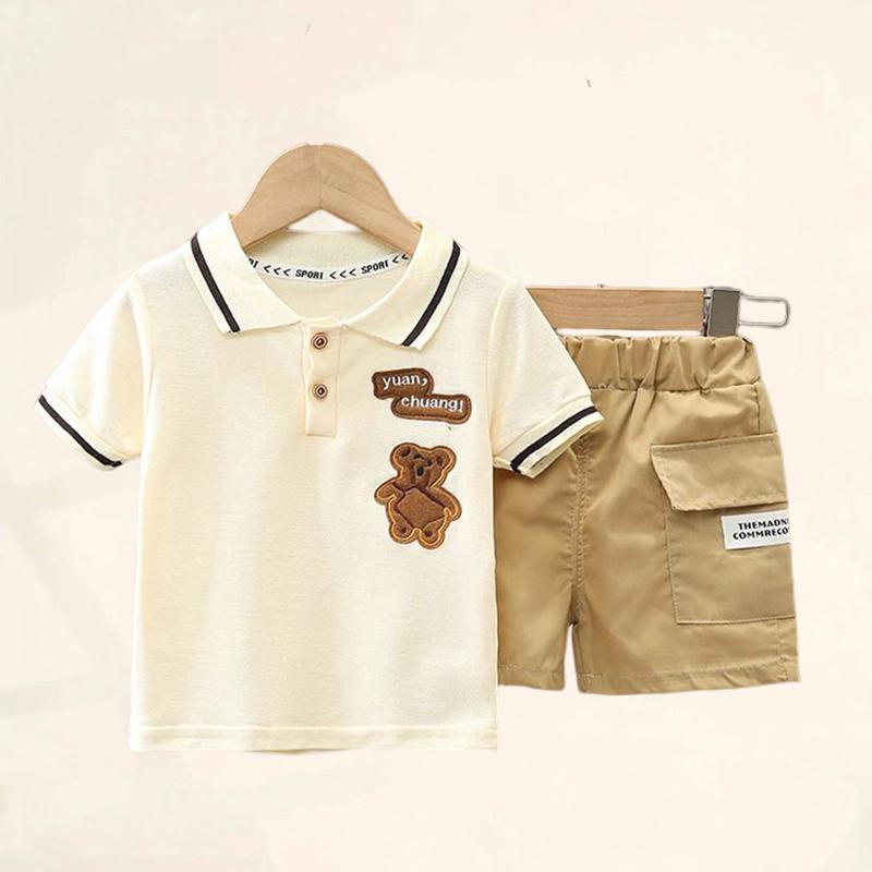 Baby Boy Clothes Set T-shirt Shorts Kids Boy Summer Clothing Set Cute Cartoon Baby Boy Outfit Set Infant Toddler Tee Shirt Pants