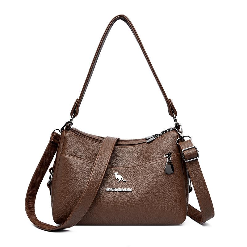 Женская сумка через плечо из ПУ большой вместимости