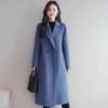 Woolen Coat Women's Medium and Long Models, New Slim-fitting To Cover the Stomach, Old Mother's Casual Temperament, Woolen Coat