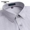 Shanshan Men's Non-Iron Striped Business Casual Long-Sleeve Shirt