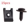 15 шт./компл. пружинный металлический U-образный зажим и винты, крепеж для автомобильного бампера и крыла, обшивка панели