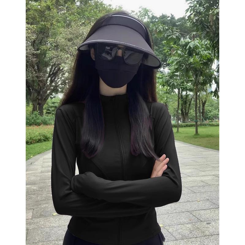 Женский серый летний кардиган-куртка из ледяного шелка с защитой от УФ-лучей 2025