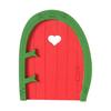 Miniature Christmas Scene Model Wooden Elf Door Set Handmade Mini Wood