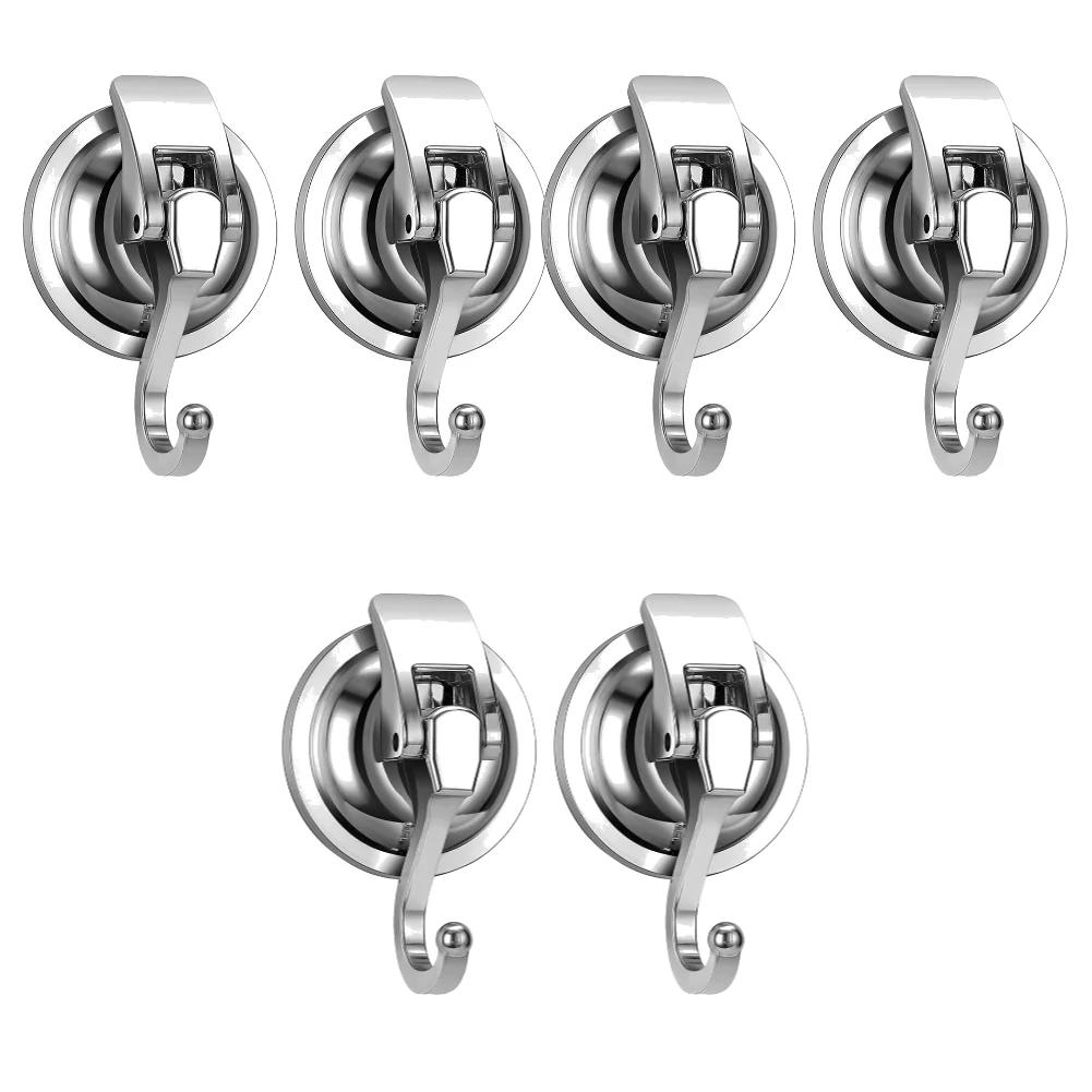 10-2 шт. Сверхмощные вакуумные присоски Крючки Многоразовые Не оставляющие следов Вешалки Съемный Держатель для полотенец для ванной комнаты Кухни Крючки Гаджеты