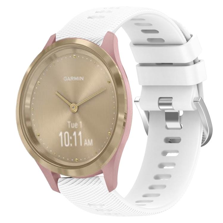 Для Garmin Vivomove 3S 18 мм однотонный силиконовый ремешок для часов
