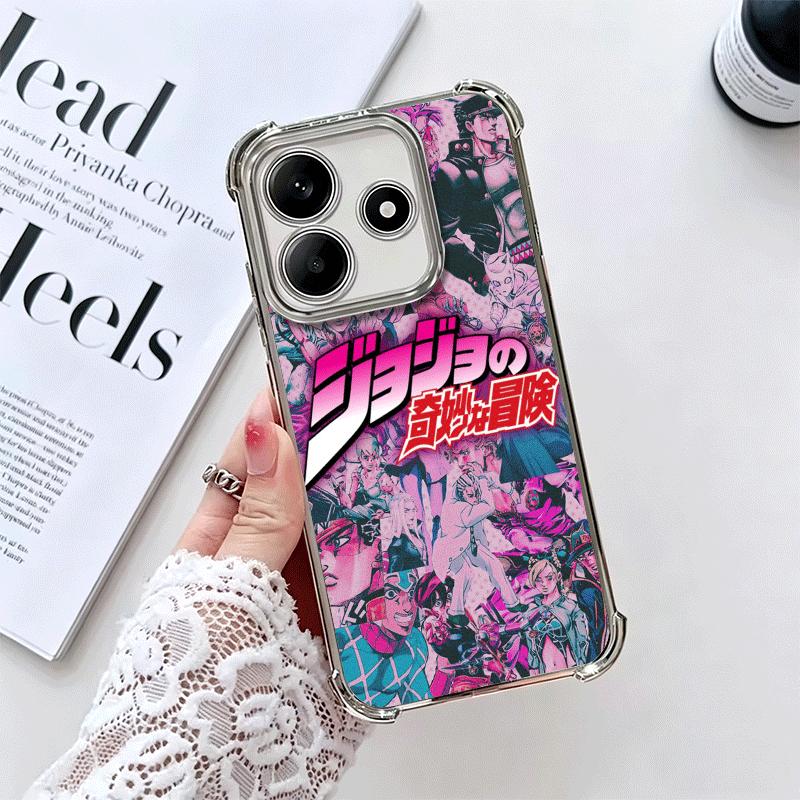 JoJo Приключение Куджо Джотаро Мягкий чехол для телефона для Xiaomi Redmi Note 14 15 Pro Plus 13 12 11S 11T 5G 10 9S 9 Покрытие Защита от падения Funda