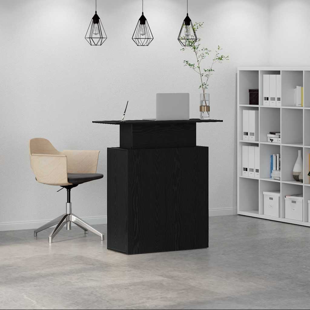 Reception Desk Black 100 x 40 x 104 cm Particleboard