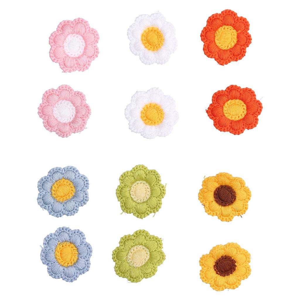 24 шт. Бантики для волос для собак Милые смешанные цвета Уход за питомцем Цветок Топнот с резинкой для кошки