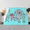 Elephant And Piggie Dancing With Friends Fashion Soft Warm Flannel Blanket Elephant And Piggie Dancing In The School For Kids