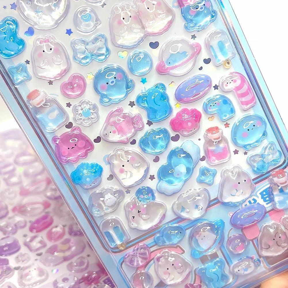 Kawaii 3D Relief Bonbon Drop Dessert and Food Series Sticker Cute DIY Laptop Water Bottle Phone Case Decorative Stickers