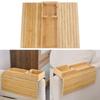 Elegant Wood Loveseat Arm Tray Practical Wood Sofa Side Armrest Tray with Secure Cup Grip for Convenient Use