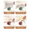 Ceramic Cutter Sharpener Small Mushroom Shape Kitchen Tool Sharpener with Vacuum Suction Cup Base Double Groove Kitchen Gadget