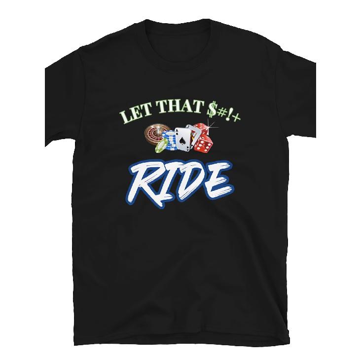 Let It Ride & Unisex Vintage T-Shirt - Loose-Fit Round Neck Casual Tee with Iconic Print, Suitable for - Wear, Machine Washable, Year-Round Essential