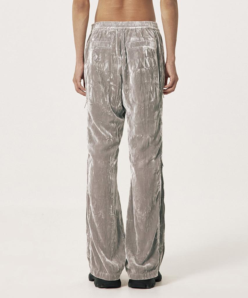 Emtideobeulyu Disco Glitter Velvet Trousers