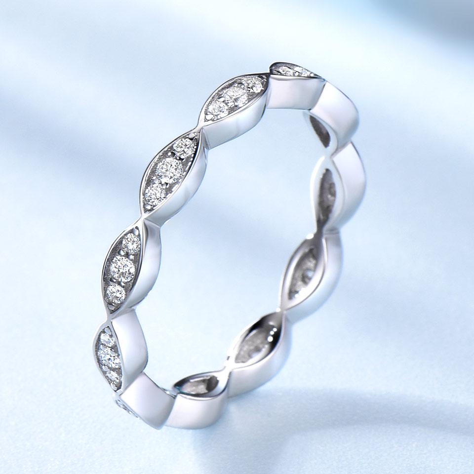 UMCHO. Оригинальное, женское, обручальное кольцо с кристаллами