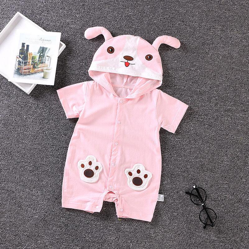 Infant Jumpsuit Rabbit Cow Romper Animal Tiger Cute Cat Print Girl Boy Cotton Suit Newborn Climbing Bunny Rompers Summer