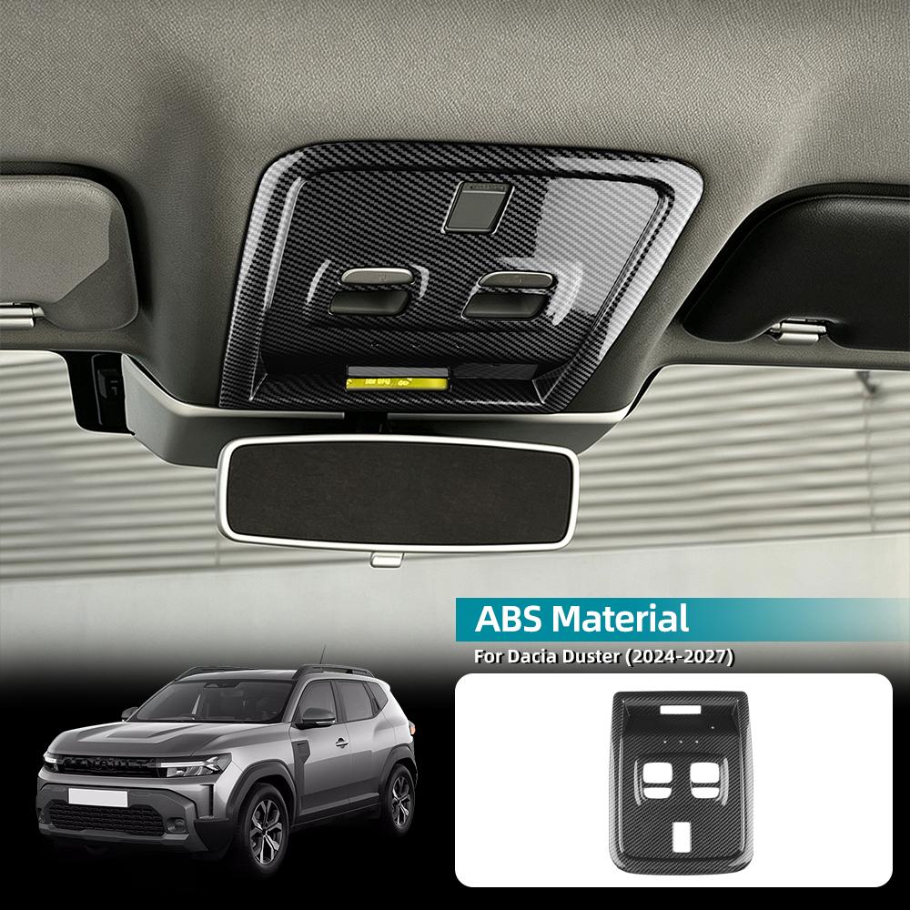 Car Front Roof Reading Light Frame For Dacia Duster 3 Bigster 2024 2025 2026 2027 Decoration Protective Interior Accessories
