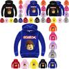 Roblox Cartoon Childrens Print Hoodie Sweater Long Sleeve Fashion Tops Pullover