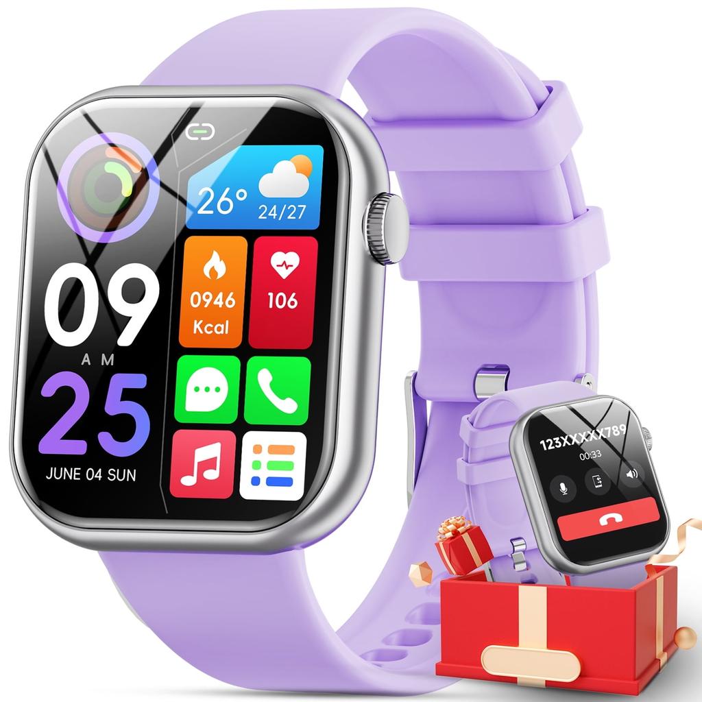 Женские и мужские умные часы со 100 спортивными режимами/вызовами по Bluetooth, водонепроницаемый фитнес-трекер IP67, трекер движения