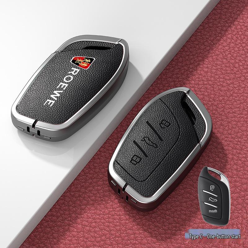 Совместимый чехол для ключа для Roewe RX5 (16-20), i6, RX8, RX3, EI5 - Металлический корпус с пряжкой
