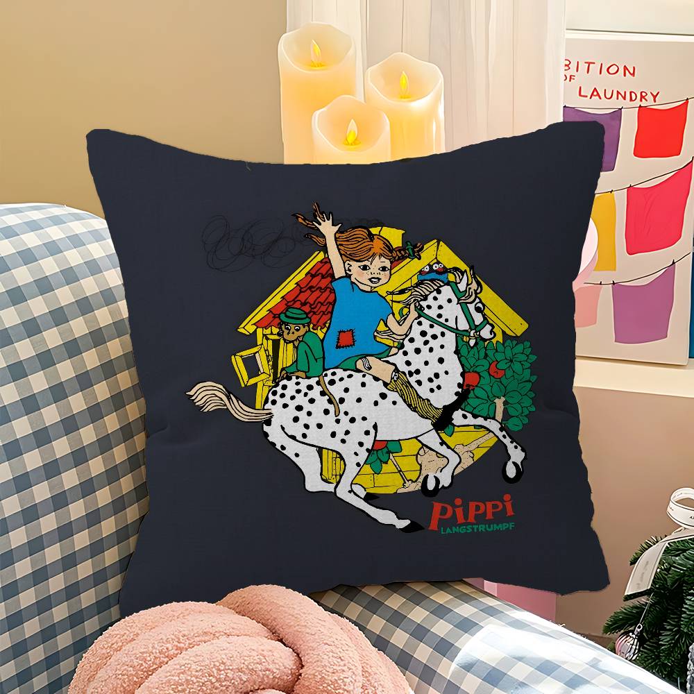 PPippi Longstocking Pillow Cover Design cushion Cover decor Holiday Decorati