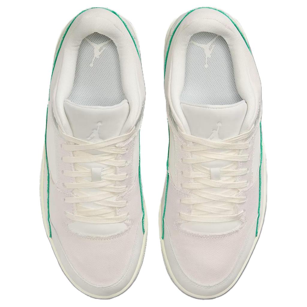 Jordan Flight Court Удобные Универсальные Дышащие Низкие Ретро Баскетбольные Кроссовки Мужские кроссовки Off-White Зеленый IH3365-030