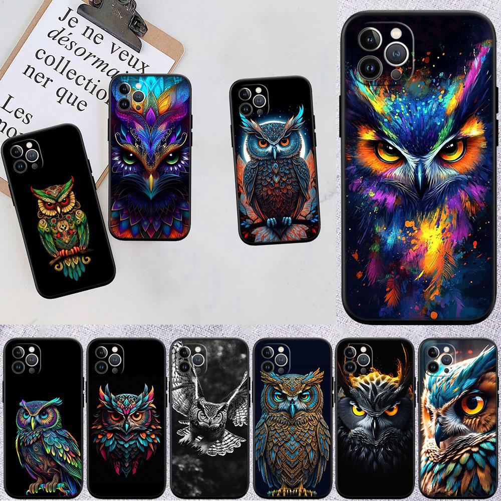 PP15 Мультяшная сова Мягкий чехол для телефона для OPPO A3 Pro A72 A74 A76 A77 A77S A78 A79 A94 A95 A18 A40M A58