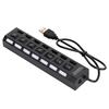 7-Port Hub USB Docking Station Black 480mbps with Switch for Overload Current Protection7 Ports