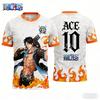2026 Новый One Piece Манки Д. Футболка с 3D-принтом Аниме Манга Луффи 10 Футболка Косплей Спортивная одежда Унисекс Повседневные Топы